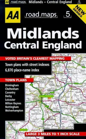 Midlands and Central England (AA Road Maps) – Zweitliebe by Studibuch