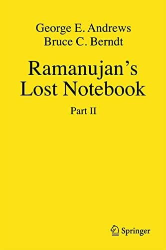 Berndt, Bruce C. Ramanujan's Lost Notebook: Part II