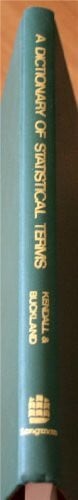 Buckland, William R. Dictionary of Statistical Terms