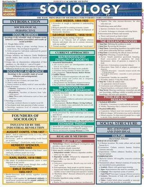 Rose, Martha Sociology (Quickstudy Reference Guides - Academic)