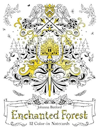 Basford, Johanna Enchanted Forest: 12 Colour-in Notecards