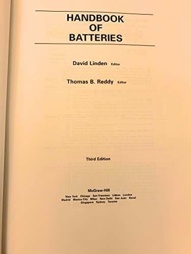 Reddy, Thomas Handbook of Batteries (McGraw-Hill Handbooks)