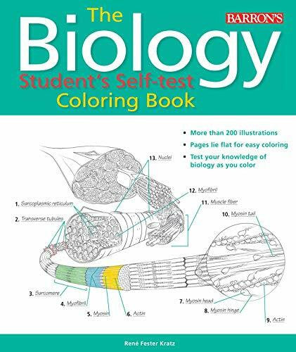 Fester-Kratz Ph.D., René Biology Student's Self-Test Coloring Book (Barron's Test Prep)