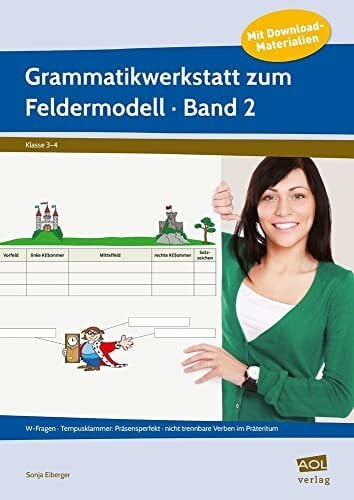 Eiberger, Sonja Grammatikwerkstatt zum Feldermodell (GS) - Band 2.Bd.2: W-Fragen - Tempusklammer: Präsensperfekt - nicht trennbare Verben im Präteritum. Mit Online-Zugang