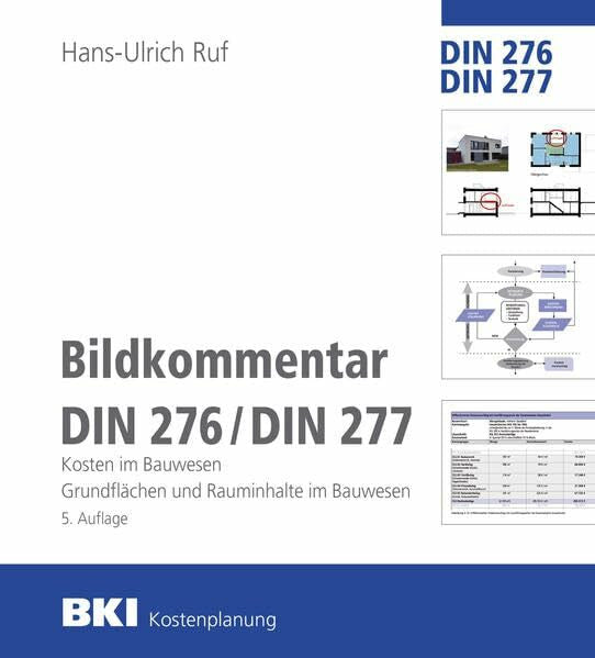 BKI Baukosteninformationszentrum BKI Bildkommentar DIN 276/277: Kosten im Bauwesen. GrundflÃ¤chen und Rauminhalte im Bauwesen