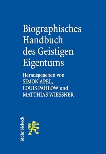Wießner, Matthias Biographisches Handbuch des Geistigen Eigentums
