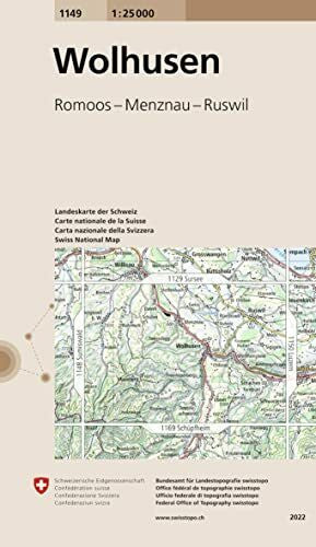 Bundesamt fÃ¼r Landestopografie swisstopo 1149 Wolhusen: Romoos - Menznau - Ruswil (Landeskarte 1:25 000, Band 1149)