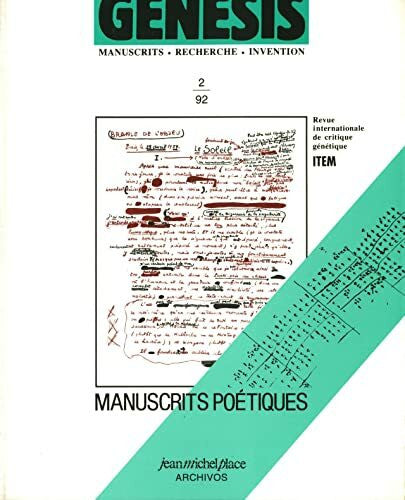 Collectif GENESIS 2 : MANUSCRITS POETIQUES
