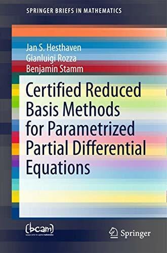 Stamm, Benjamin Certified Reduced Basis Methods for Parametrized Parti ...