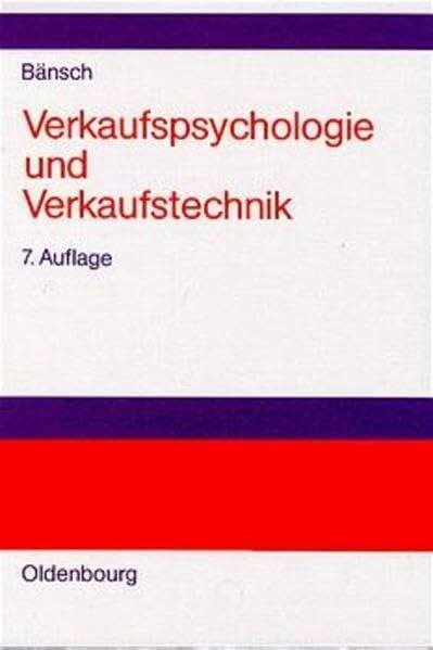 BÃ¤nsch, Axel Verkaufspsychologie und Verkaufstechnik