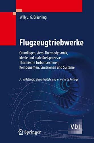 BrÃ¤unling, Willy J.G. Flugzeugtriebwerke: Grundlagen, Aero-Thermodynamik, ideale und reale Kreisprozesse, Thermische Turbomaschinen, Komponenten, Emissionen und Systeme (VDI-Buch)