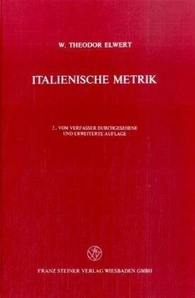 Elwert, W. Theodor Italienische Metrik
