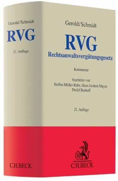Burhoff, Detlef RechtsanwaltsvergÃ¼tungsgesetz (Grauer Kommentar)