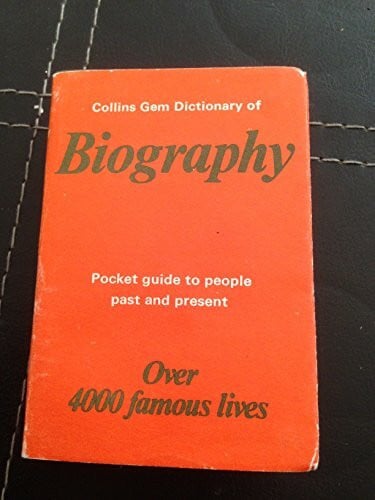 Dictionary of Biography (Gem Dictionaries)