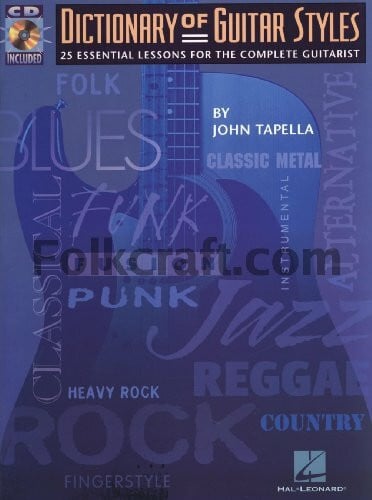 Tapella, John The Dictionary of Guitar Styles
