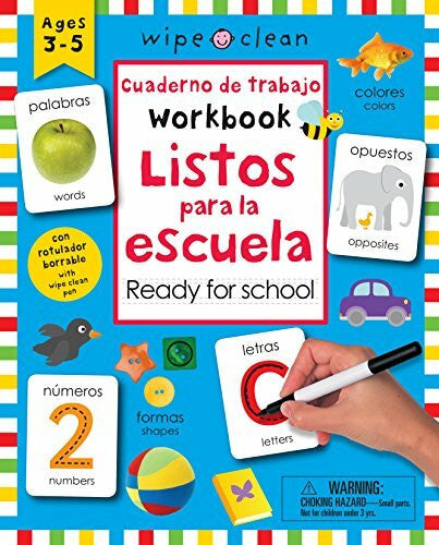 Priddy, Roger Wipe Clean: Bilingual Workbook Ready for School