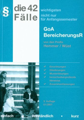 Wüst, Achim Bereicherungsrecht /GoA: Die wichtigsten Fälle (Skripten - Zivilrecht)
