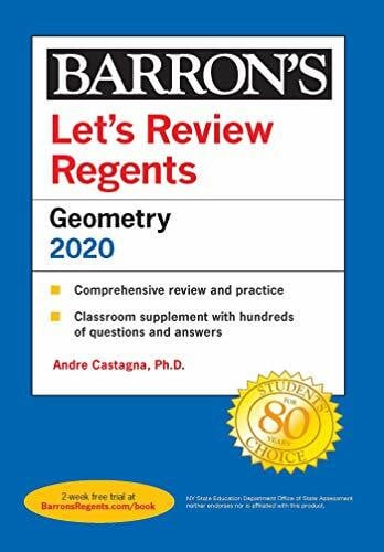 Castagna Ph.D., Andre Let's Review Regents: Geometry 2020 (Barron's Regents NY)