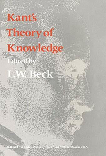 Beck, L. W. Kant's Theory of Knowledge: Selected Papers from the Third International Kant Congress