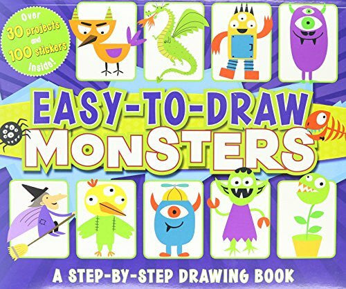 Cerato, Mattia Easy-To-Draw Monsters: A Step-By-Step Drawing Book