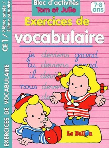 Ballon Français CE1 Exercices de Vocabulaire