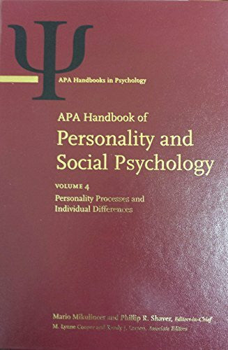 Dovidio, John F. APA Handbook of Personality and Social Psychology: Volume 1: Attitudes and Social Cognition Volume 2: Group Processes Volume 3: Interpersonal ... Differences (Apa Handbooks in Psychology)