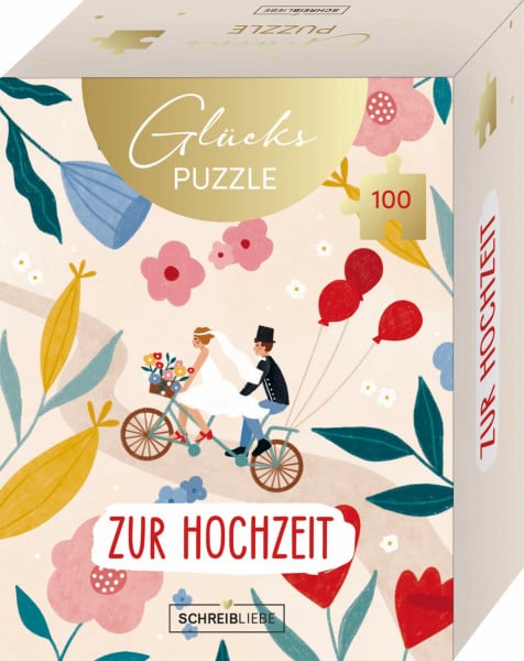 Korsch Verlag Glückspuzzle-Hochzeit: Glückspuzzle-Hochzeit 100 Teile SchreibLiebe
