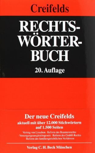 Hakenberg, Michael Rechtswörterbuch: Rechtsstand: Mai 2010