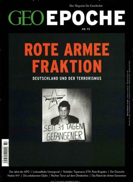 Schaper, Michael GEO Epoche (mit DVD) / GEO Epoche mit DVD 72/2015 - Rote Armee Fraktion: DVD: Black Box BRD