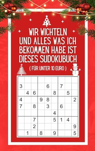Willi Wichtel Wir wichteln und alles was ich bekommen habe ist dieses Sudokubuch für unter 10 Euro: Kleines Rätselbuch mit 192 Sudokus | Witzige Geschenkidee zum ... Secret Santa für Jugendliche & Erwachsene