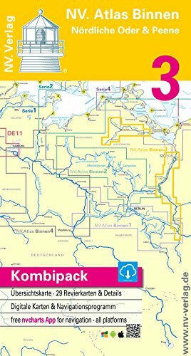 Kombipack Band 3 - Nördliche Oder & Peene [NV. Atlas Binnen Nördliche Oder & Peene]