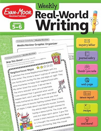 Evan-Moor Corporation Weekly Real-World Writing, Grades 5-6