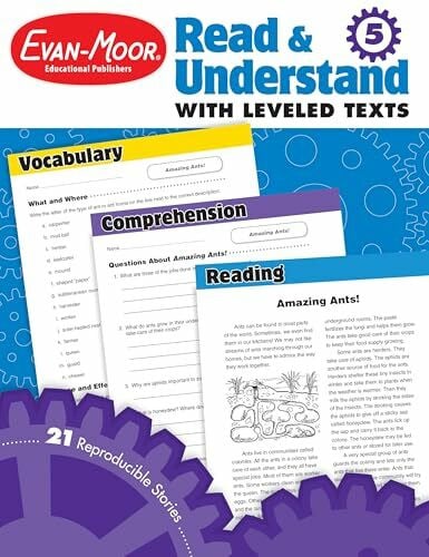 Evan-Moor Educational Publishers R&u, Stories & Activities Grade 5 (Read & Understand With Leveled Texts)