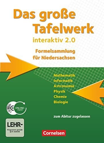 Martin, Karlheinz Das Große Tafelwerk interaktiv 2.0: Schulbuch mit CD-ROM (Das große Tafelwerk interaktiv 2.0, Niedersachsen)