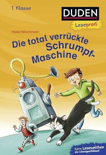 Wiechmann, Heike Duden Leseprofi – Die total verrückte Schrumpf-Maschine, 1. Klasse: Kinderbuch für Erstleser:innen ab 7 Jahren (Lesen lernen 1. Klasse, Band 21)