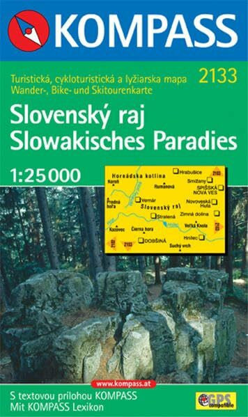 KOMPASS-Karten GmbH Slowakisches Paradies / Slovensky raj: 1 : 25 000. Wander-, Bike- und Skitourenkarte. GPS-genau