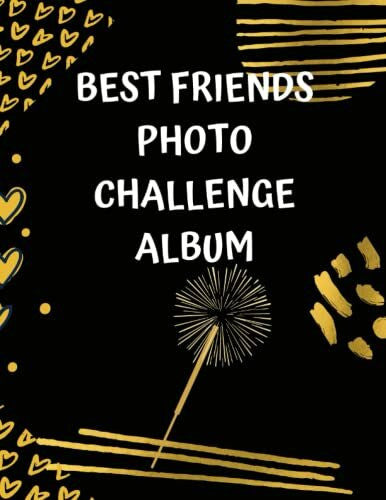 Finch, Marta Miami Best Friends Photo Challenge Album, School Is Cool: Journal / Album / Friendship / Challenge / Test / Questions / Cover Black & Cartoon - Finish Matte