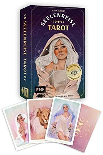Aurelia, Julia Tarot-Kartenset: Seelenreise Tarot: 78 kunstvoll illustrierte Karten mit Goldrand und Begleitbuch