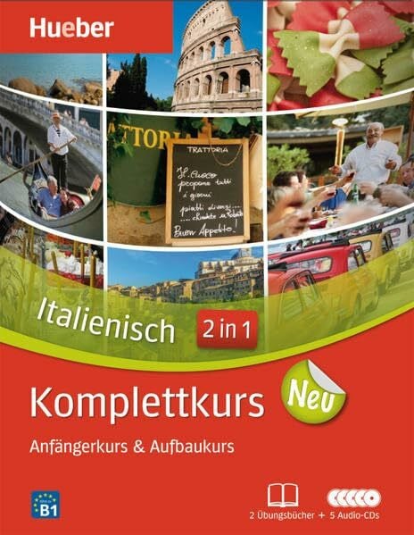 Vial, Valerio Komplettkurs Italienisch Neu: Anfängerkurs & Aufbaukurs / Paket: 2 Übungsbücher + 5 Audio-CDs