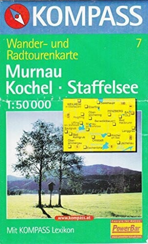 KOMPASS-Karten GmbH KOMPASS Wanderkarte Murnau - Kochel - Das blaue Land rund um den Staffelsee: Wanderkarte mit Aktiv Guide und Radwegen. GPS-genau. 1:50000 (KOMPASS-Wanderkarten, Band 7)