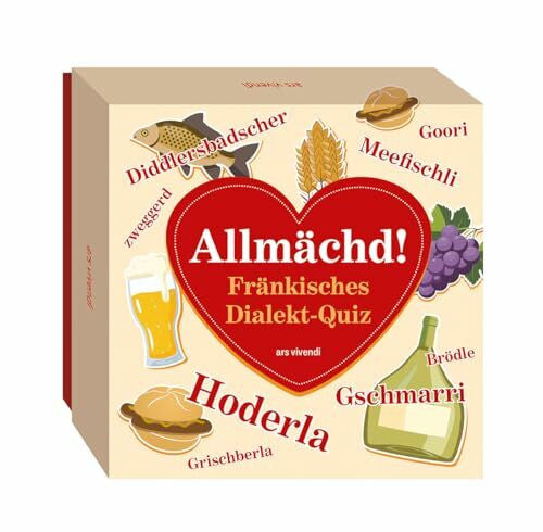 Wirth, Frank N. Allmächd – Das fränkische Dialekt-Quiz: 66 Fragen zu Redensarten, Sprüchen & Sprachwitz aus Franken. Humorvolles Kartenspiel für Dialektfans & Rätselfreunde