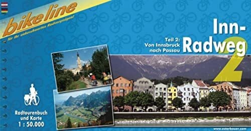 Esterbauer Bikeline Radtourenbuch, Inn-Radweg Teil 2: Von Innsbruck nach Passau, 1:50 000; wetterfest/reißfest; GPS-Tracks-Download