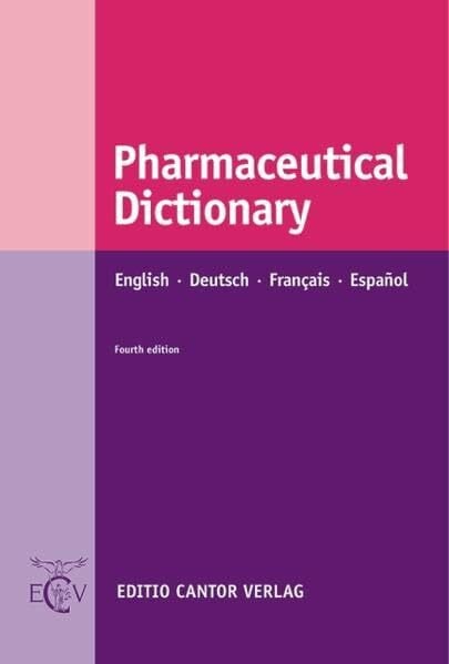 Brawley, James Pharmaceutical Dictionary: English - Deutsch - Français - Español