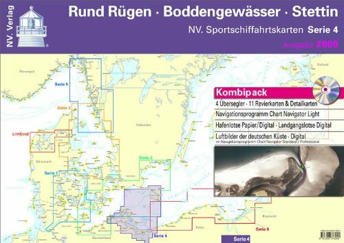Scheidt, Hasko Sportschiffahrtskarten / Serie / Rund um Rügen, Boddengewässer - Stettin