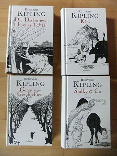 Gisbert Haefs Rudyard Kipling, Werke, 4 Bde. Die Dschungelbücher I & II, Kim, Genau-so-Geschichten, Stalky & Co.