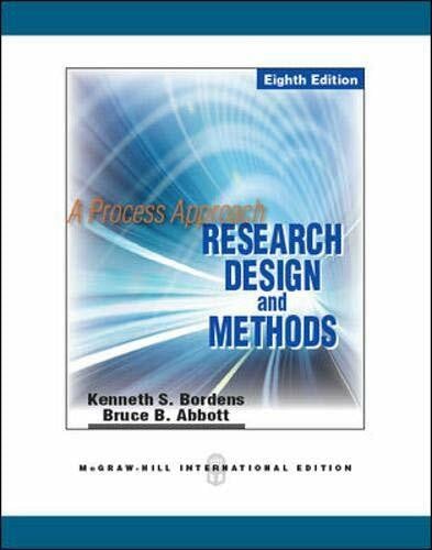 Abbott, Bruce Barrington Research Design and Methods: A Process Approach