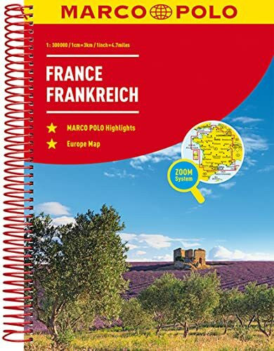 Marco Polo MARCO POLO Reiseatlas Frankreich 1:300 000: mit Europa 1:4 500 000 (MARCO POLO Reiseatlanten)