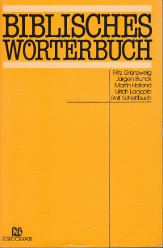 Scheffbuch, Rolf Biblisches Wörterbuch