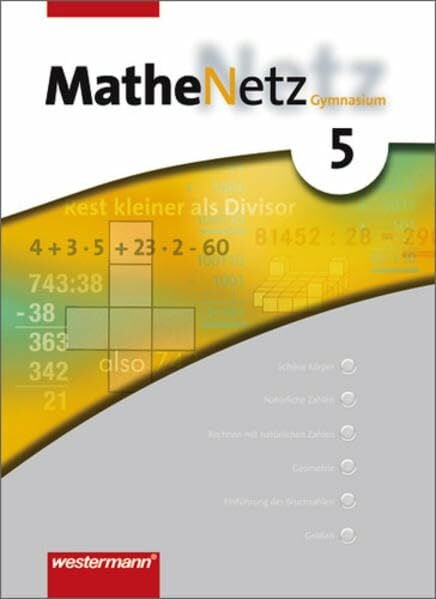 Zimmermann, Bernd MatheNetz SI - Ausgabe 2005 für Nordrhein-Westfalen: Schülerband 5: Passend zum Kernlehrplan G8 2007