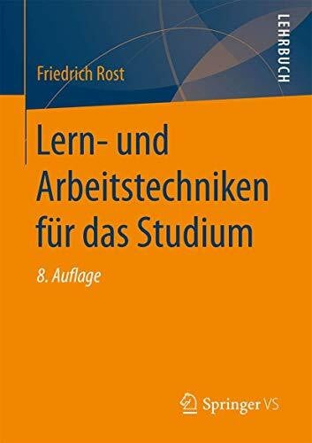 Rost, Friedrich Lern- und Arbeitstechniken für das Studium